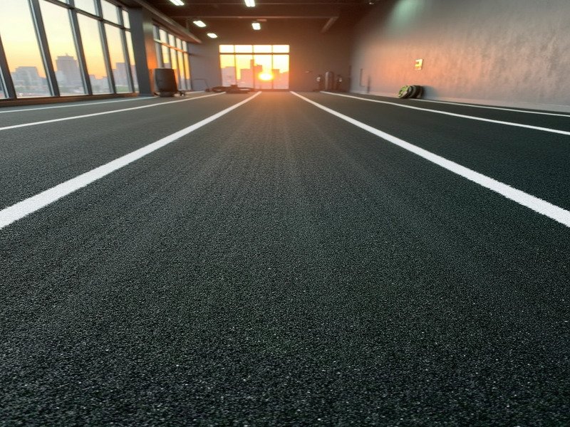 Atleta empujando un pesado trineo sobre césped Hyrox, mostrando un intenso esfuerzo y agarre.